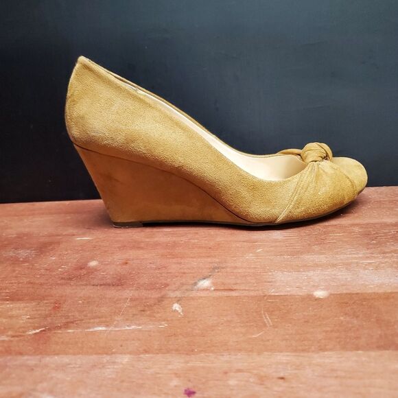 Jessica Simpson Siennah Microsuede Wedge Heel Knotted Toe Size 7 - Picture 5 of 13